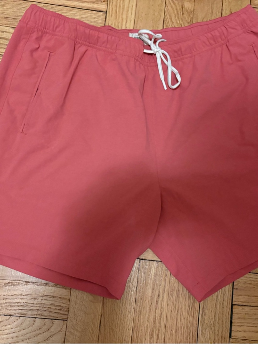 Marine Layer Coral Pink Flat Front Men’s Shorts